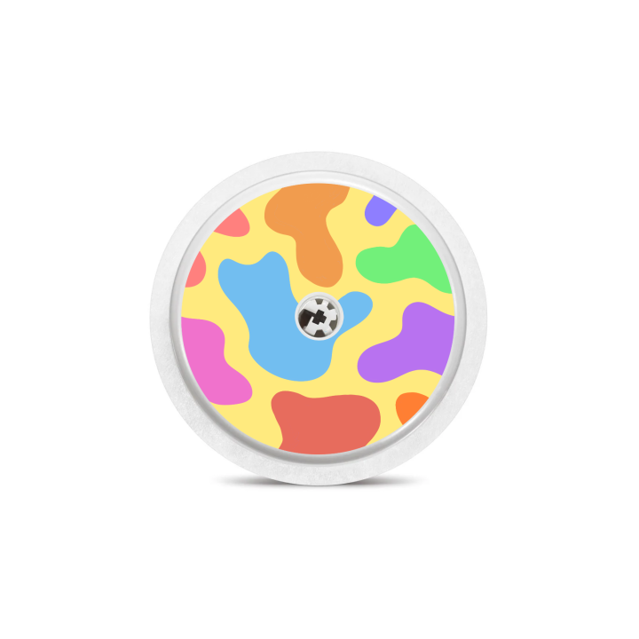Sticker Freestyle Libre 2 - Blobs colorées | Pancre'Art
