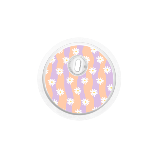 Sticker Freestyle Libre 3 - Vagues Marguerites | Pancre'Art