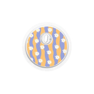 Sticker Freestyle Libre 3 - Vagues Marguerites | Pancre'Art