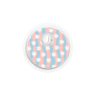 Sticker Freestyle Libre 3 - Vagues Marguerites | Pancre'Art