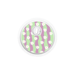 Sticker Freestyle Libre 3 - Vagues Marguerites | Pancre'Art