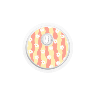 Sticker Freestyle Libre 3 - Vagues Marguerites | Pancre'Art
