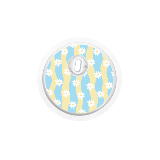 Sticker Freestyle Libre 3 - Vagues Marguerites | Pancre'Art
