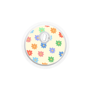 Sticker Freestyle Libre 3 - Fleurs colorées | Pancre'Art