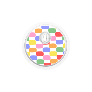 Sticker Freestyle Libre 3 - Carreaux colorés | Pancre'Art