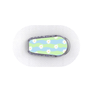 Capteur Dexcom G6 - Stickers Vagues Marguerites