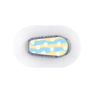 Capteur Dexcom G6 - Stickers Vagues Marguerites