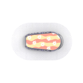 Capteur Dexcom G6 - Stickers Vagues Marguerites