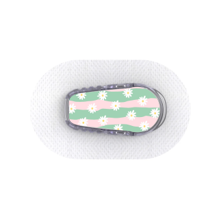Capteur Dexcom G6 - Stickers Vagues Marguerites