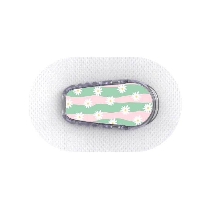 Capteur Dexcom G6 - Stickers Vagues Marguerites