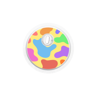 Sticker Freestyle Libre 3 - Blobs colorés | Pancre'Art