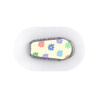 Capteur Dexcom G6 - Sticker Fleurs colorées