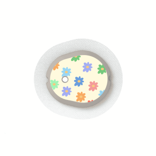 Sticker Dexcom G7 & One+ - Fleurs colorées | Pancre'Art