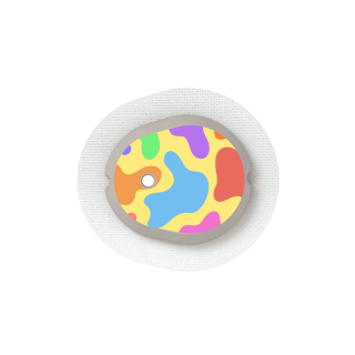 Sticker Dexcom G7 & One+ - Blobs colorés | Pancre'Art