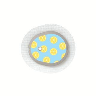 Stickers Dexcom G7 & One+ - Citrons | Pancre'Art