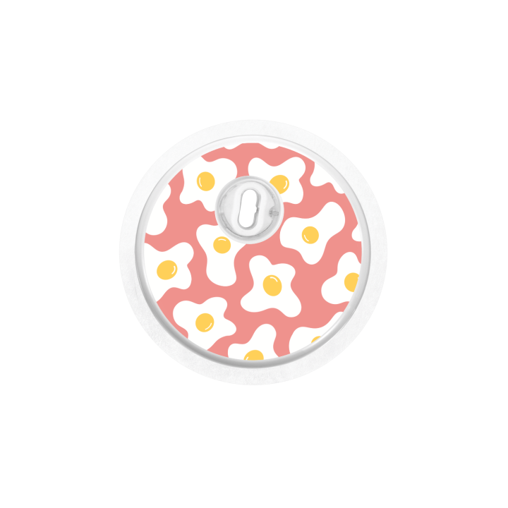 Capteur Freestyle Libre 3 - Stickers Oeufs au plats