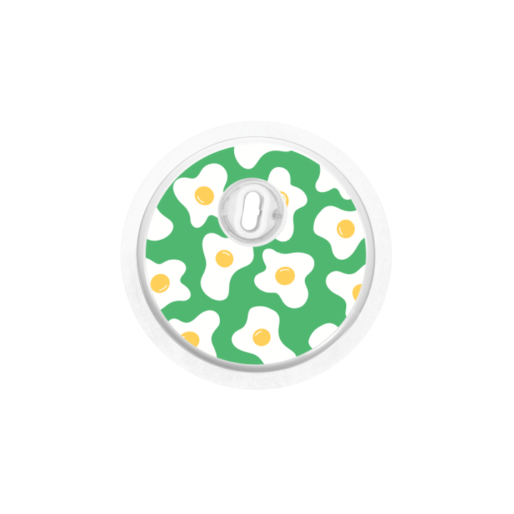 Capteur Freestyle Libre 3 - Stickers Oeufs au plats