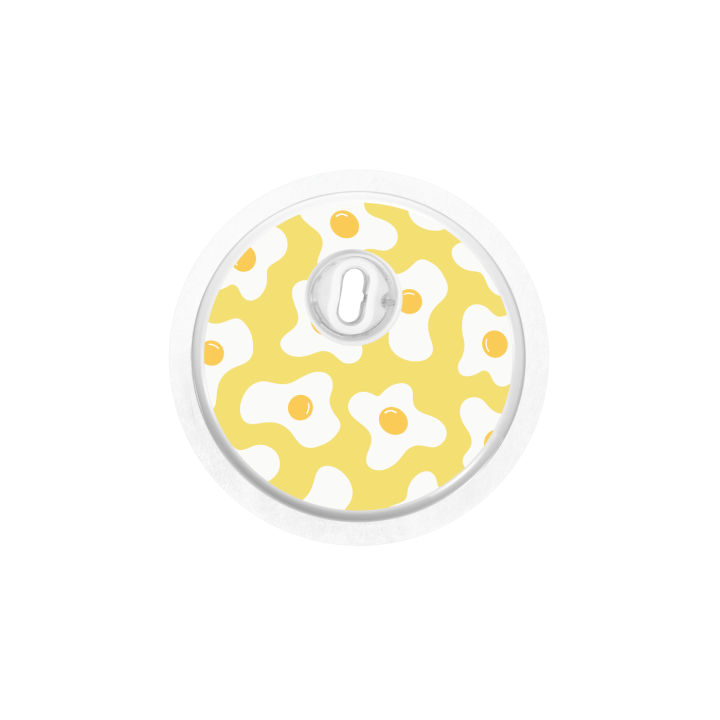Capteur Freestyle Libre 3 - Stickers Oeufs au plats