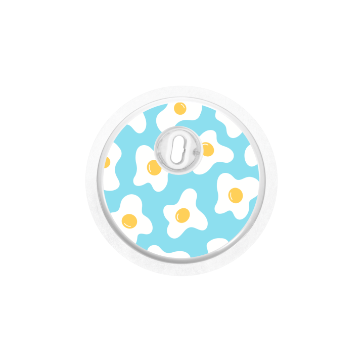 Capteur Freestyle Libre 3 - Stickers Oeufs au plats
