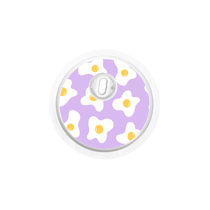 Capteur Freestyle Libre 3 - Stickers Oeufs au plats