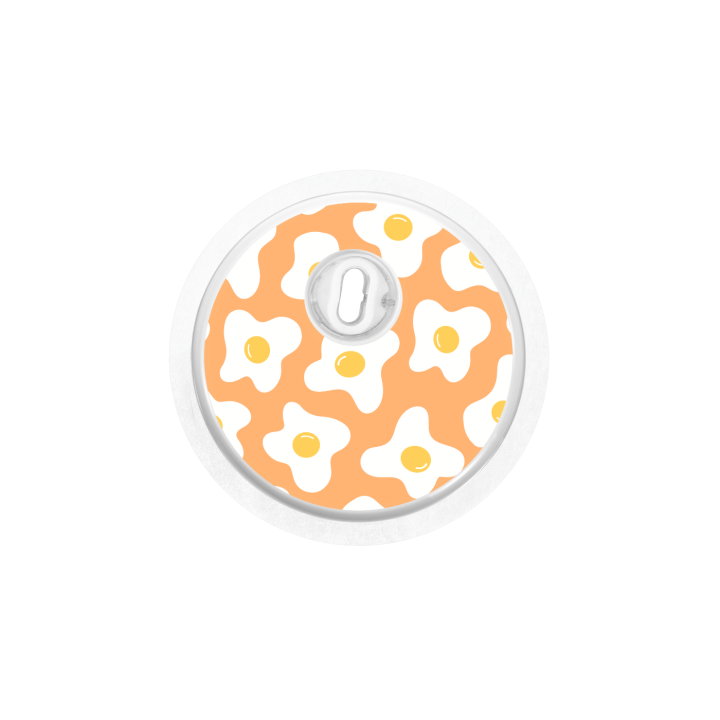 Capteur Freestyle Libre 3 - Stickers Oeufs au plats