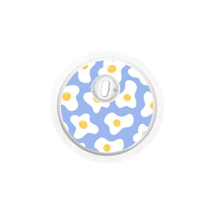 Capteur Freestyle Libre 3 - Stickers Oeufs au plats