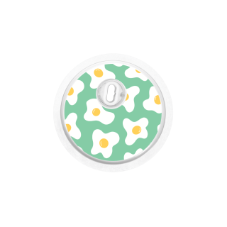 Capteur Freestyle Libre 3 - Stickers Oeufs au plats