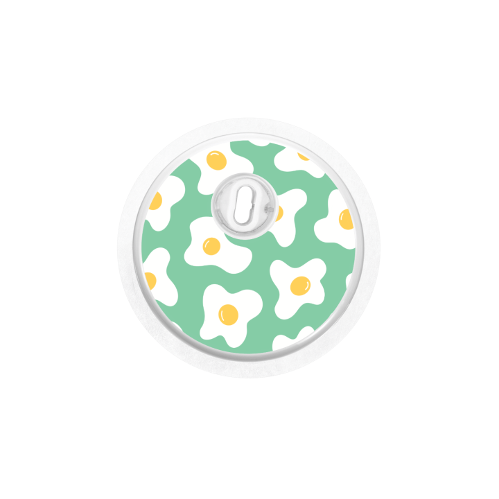 Capteur Freestyle Libre 3 - Stickers Oeufs au plats