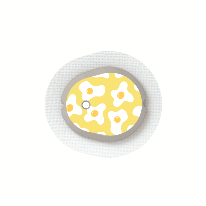 Capteur Dexcom G7 / One+ - Stickers Oeufs au plat