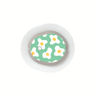 Capteur Dexcom G7 / One+ - Stickers Oeufs au plat