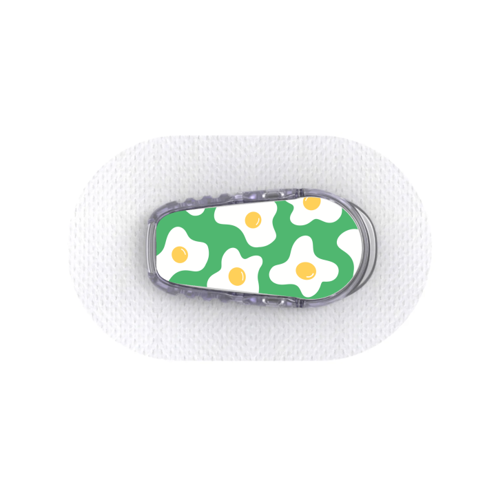 Capteur Dexcom G6 - Stickers Oeufs au plat