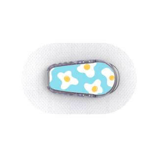 Capteur Dexcom G6 - Stickers Oeufs au plat