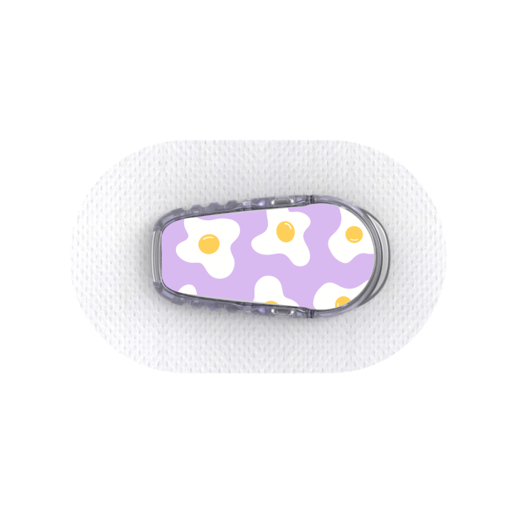 Capteur Dexcom G6 - Stickers Oeufs au plat
