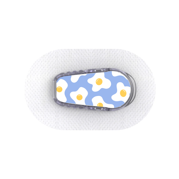 Capteur Dexcom G6 - Stickers Oeufs au plat