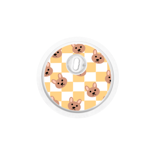 Capteur Freestyle Libre 3 - Stickers Ours en peluche & Damier