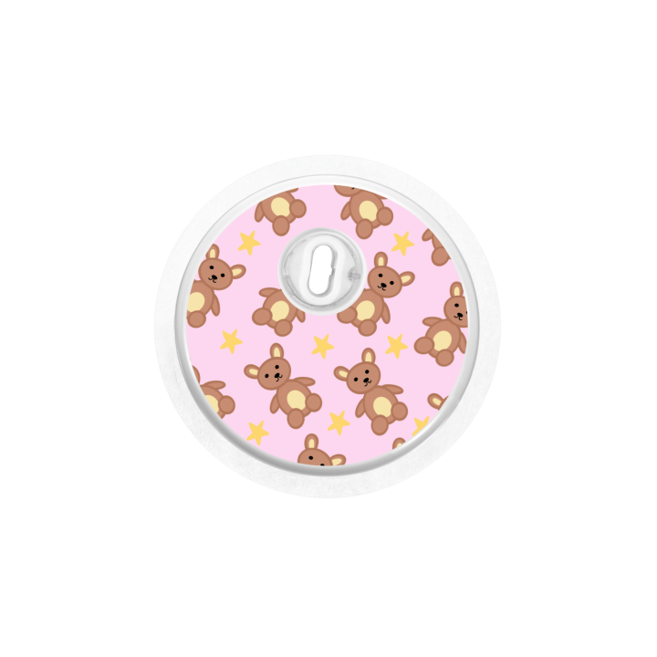 Capteur Freestyle Libre 3 - Stickers Ours en peluche