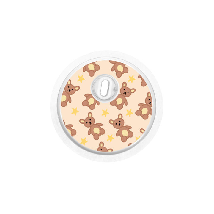 Capteur Freestyle Libre 3 - Stickers Ours en peluche
