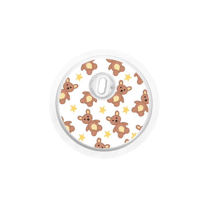 Capteur Freestyle Libre 3 - Stickers Ours en peluche