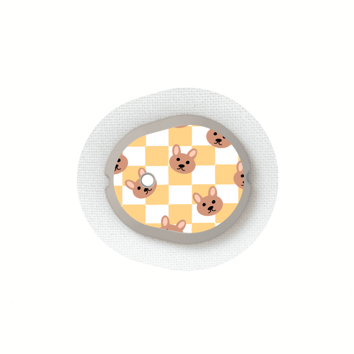 Capteur Dexcom G7 / One+ - Stickers Ours en peluche & Damier