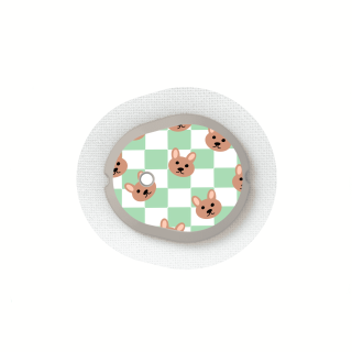 Capteur Dexcom G7 / One+ - Stickers Ours en peluche & Damier