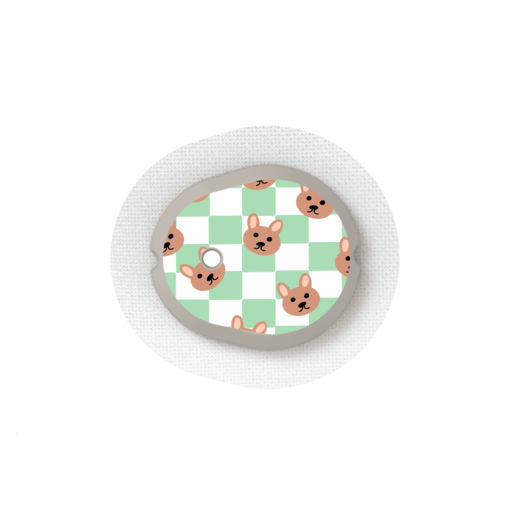 Capteur Dexcom G7 / One+ - Stickers Ours en peluche & Damier