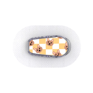 Capteur Dexcom G6 - Stickers Ours en peluche & Damier