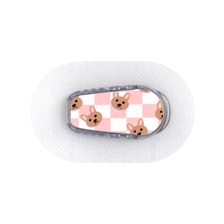 Capteur Dexcom G6 - Stickers Ours en peluche & Damier