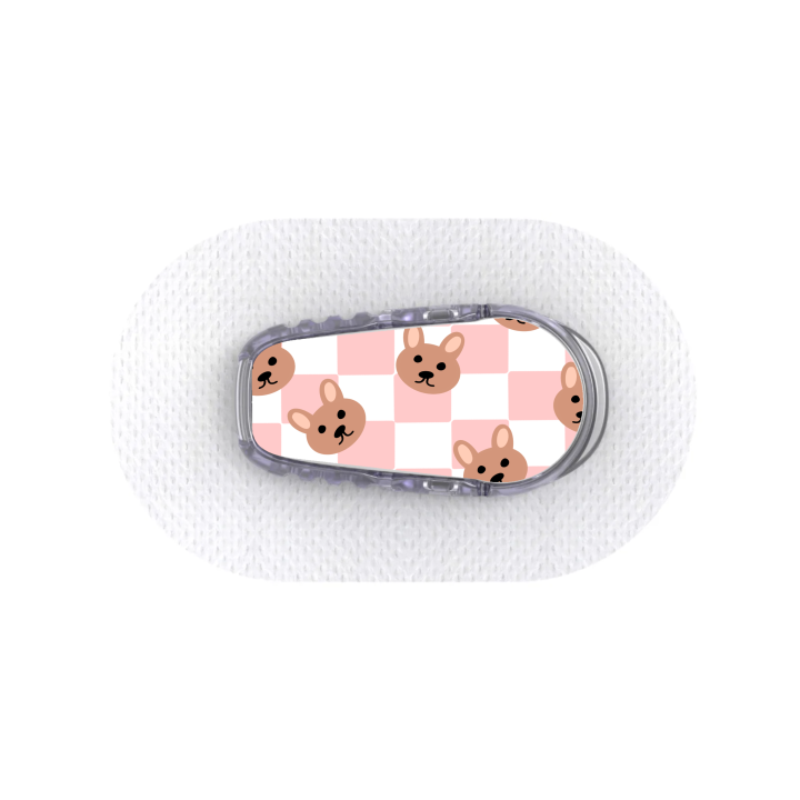 Capteur Dexcom G6 - Stickers Ours en peluche & Damier
