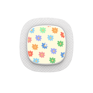 Capteur Medtronic Simplera Sync - Sticker Fleurs colorées