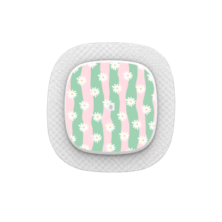 Capteur Medtronic Simplera Sync - Stickers Vagues marguerites