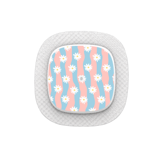 Capteur Medtronic Simplera Sync - Stickers Vagues marguerites