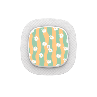 Capteur Medtronic Simplera Sync - Stickers Vagues marguerites