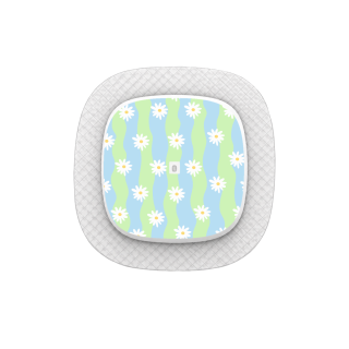 Capteur Medtronic Simplera Sync - Stickers Vagues marguerites