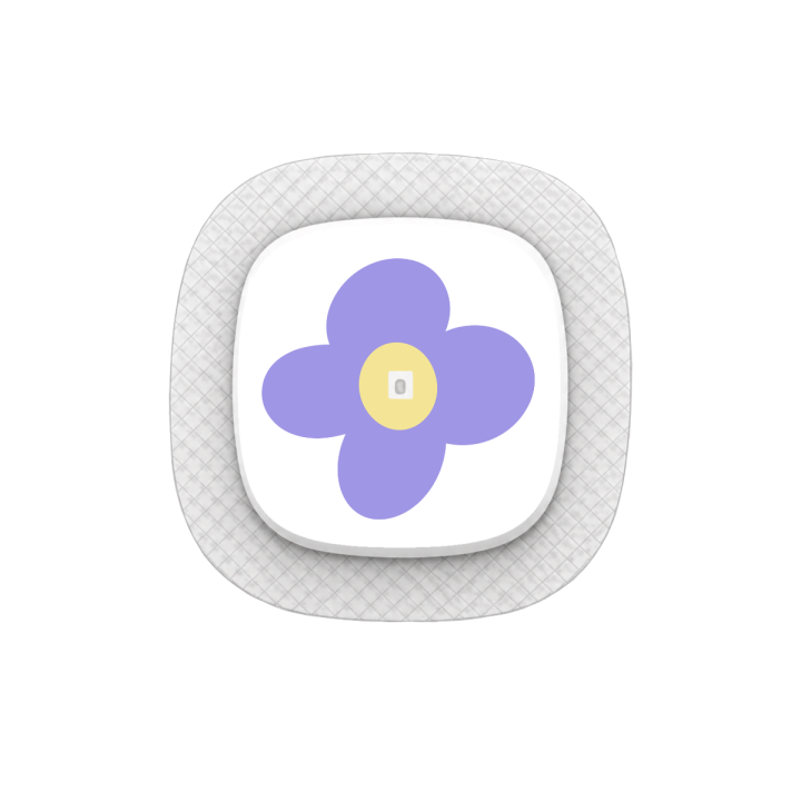 Capteur Medtronic Simplera Sync - Stickers Fleurs